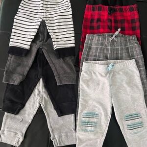 First Impressions Sweatpants & Joggers - Black, Red, Gray- bundle of 8